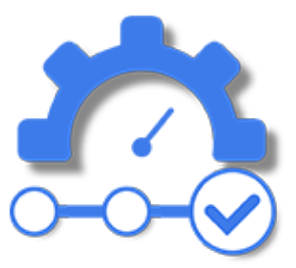 High-performance AI interface icon